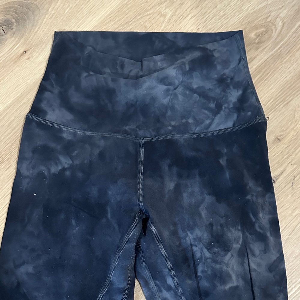 lululemon athletica Black Tie-Dye Leggings